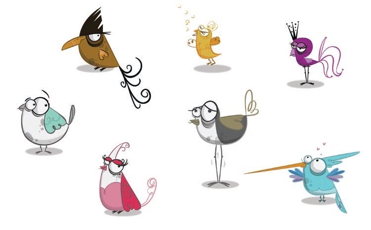 illustration of Birds. Children's Book. Kids drawings. Kids book art. Digital art. Kids book. Children's book illustration. Picture book art. Kids book art. Cartoon. Children's illustration. Kids illustration. Children's art. Animation background. Illustration. Cartoon background. Concept art. Background art. Cartoon art. Cartoon animals. Cute animals. Cartoon characters. Animal drawings. Animal illustrations. Bird illustrations.