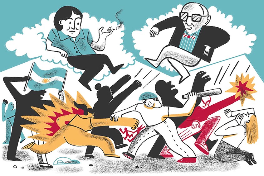 illustration of Editorial illustration for an article on the online magazine Liber-thè about abortion debate in Argentina.
abortion, women, girl, power, debating, people, rights, fighting, street.