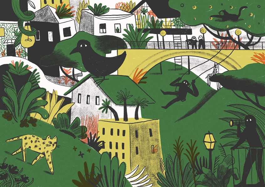 illustration of Editorial illustration selected for a contest by