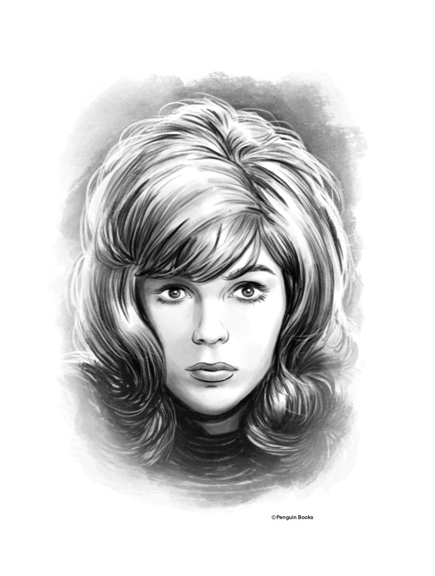 illustration of Portrait of Nancy Sinatra in the late 60´s.
Created for the book “Who was Frank Sinatra?”
Written by Ellen Labrecque, published by Penguin Workshop, 2023