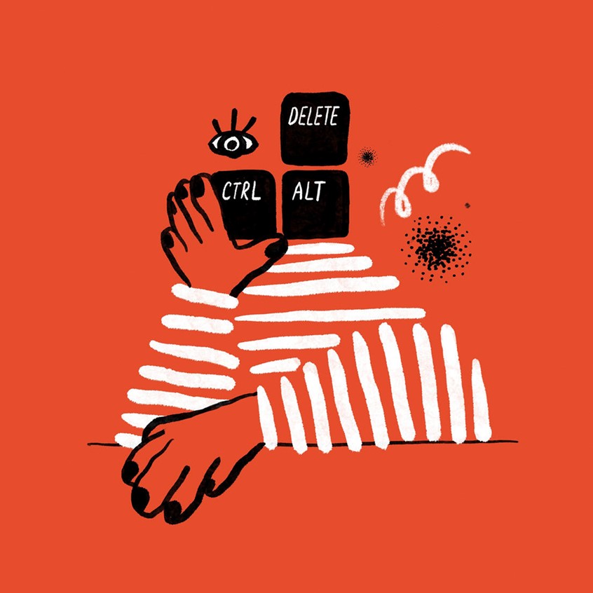 illustration of How to press pause to avoid burnout.
editorial illustration, spot, character, ink, burnout, pause, mental health, wellbeing, self care, black and white, expressive, stress, conceptual, not responding