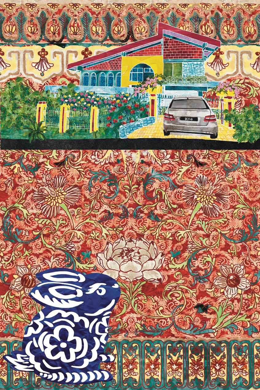 illustration of Wénhuà Nouveau is displayed at 22 Hale Street to embrace culture and heritage, surrounded by Southeast Asian antiques that can trigger curiosity in better understanding Malaysian history as well as appreciate modernity and preservation of culture.