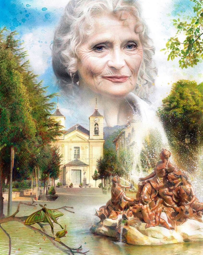 illustration of Client: Ayuntamiento del Real Sitio de San Ildefonso
Illustrations created to honor the collective of elderly people of that municipality. They were displayed on huge posters during their patron saint festivals in honour of San Luis.
Original work created with watercolour, India ink, colored pencils and graphite.