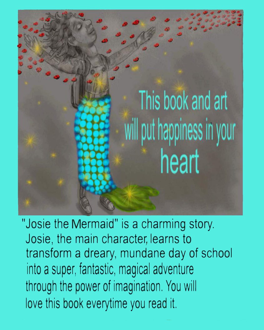 illustration of This is a charming story about transforming a dull day of school into a magical adventure through the power of imagination. This will make a delightful short, animated film or mini-series.