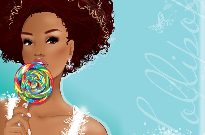 illustration of Point of Sale, Make-up, Health and Beauty, Fragrance, Beauty, Fashion, Fashion Illustration, Magazine, Advertising, Holiday, Clothing