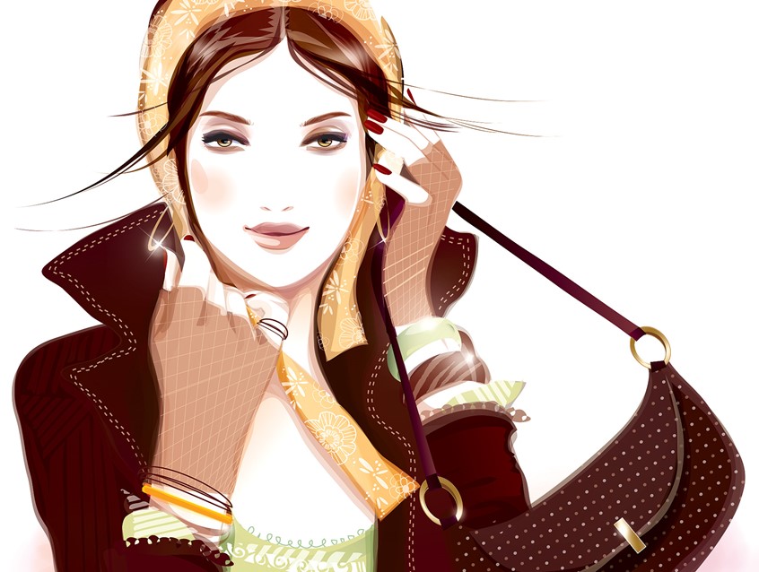illustration of Point of Sale, Make-up, Health and Beauty, Fragrance, Beauty, Fashion, Fashion Illustration, Magazine, Advertising, Holiday, Clothing