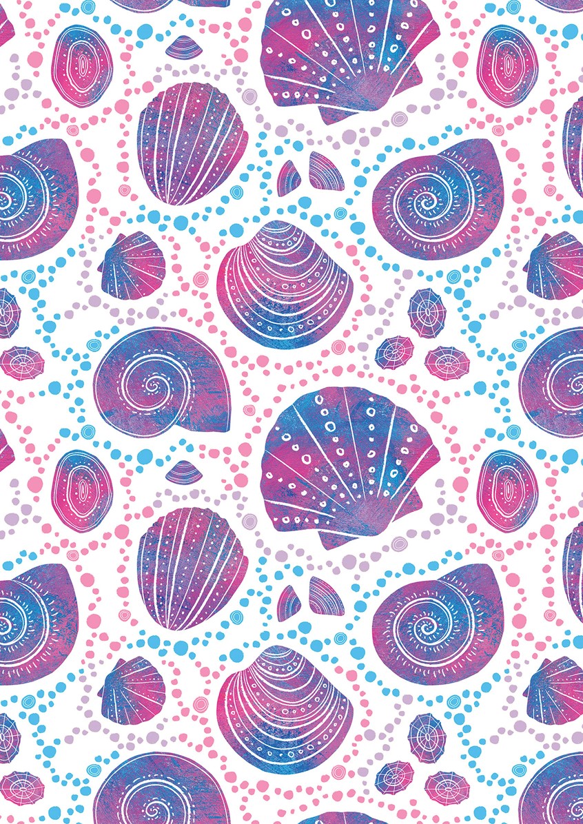illustration of Art Licensing, Cover Art, Giftware, Homeware, Giftwrap, Sea life, Ocean, Traditional, Pattern Design, Greetings Cards,