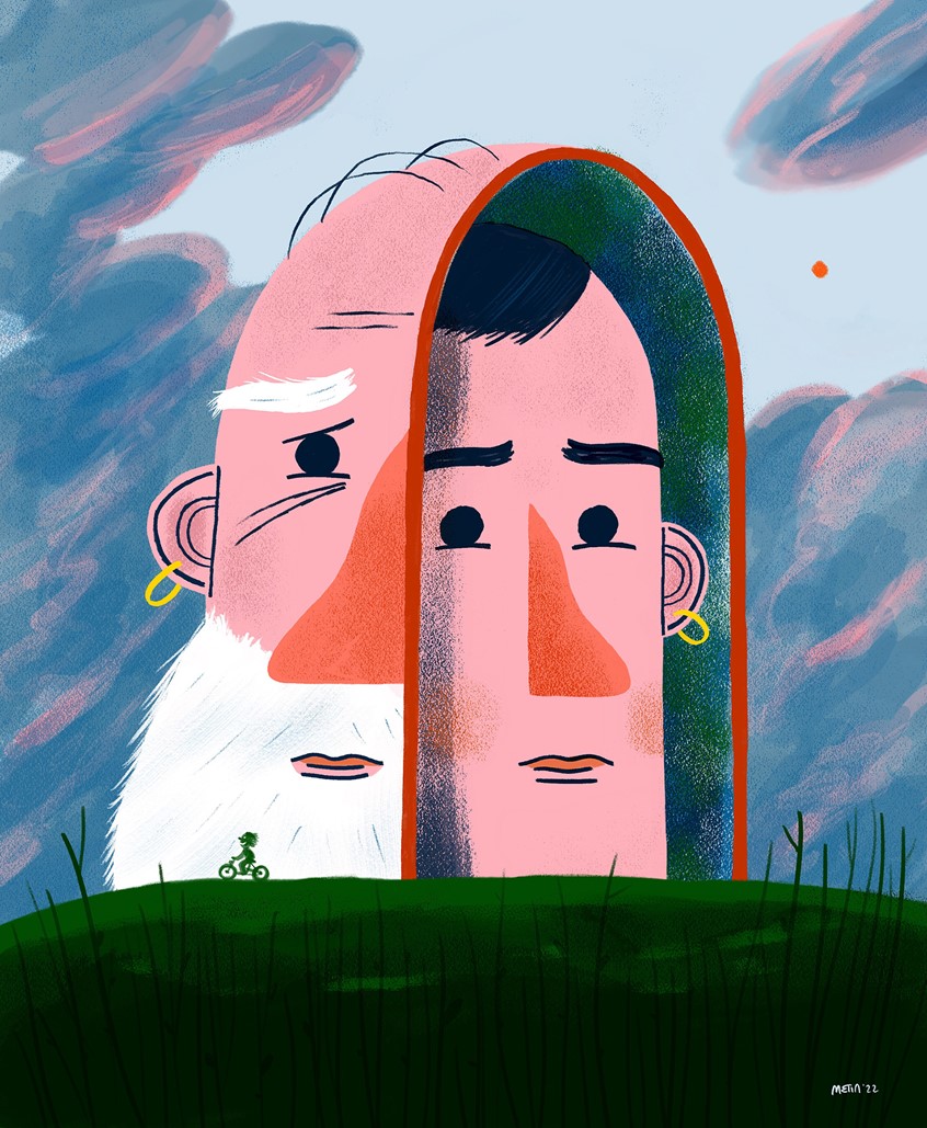 illustration of Editorial illustration for the article titled - Are you the same person you were when you were a kid?
2023 CA Award of Excellence
2023 AOI World Illustration Awards Shortlist
2023 3x3 Illustration Show 20, Merit