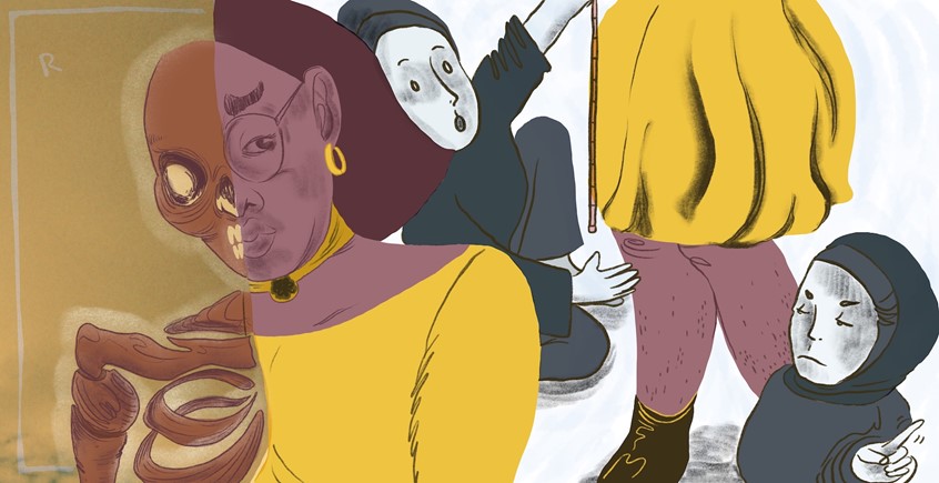 illustration of 3rd post in the Body Image series, written by Aria Ridzuan. Illustration drawn for beyondhijabsg.
Beyond the Hijab is platform for Muslim women in Singapore to share their stories.
#skeleton #hijabi #skirts #multicultural #shy #hair
