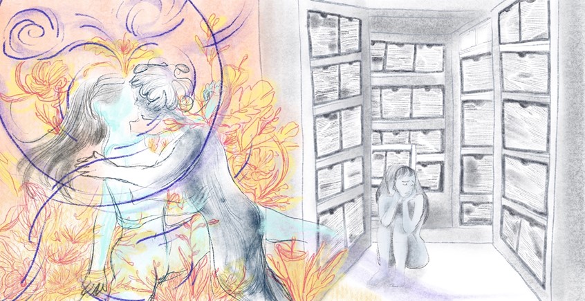 illustration of Illustration drawn for beyondhijabsg for author Ayda.
beyondhijabsg is platform for Muslim women in Singapore to share their stories.
#sexuality #sad #library #flowers #love #crush