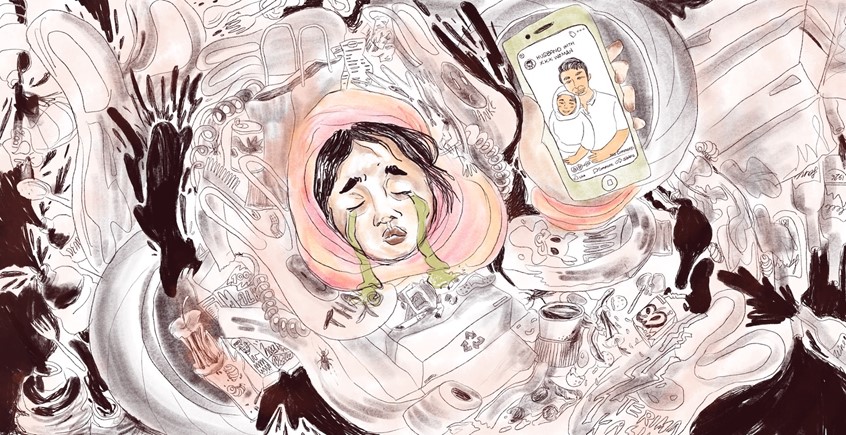 illustration of #Exhausted #Tired
Tired of everything. Tired of fighting all the time with you.
Speechless is all I can say.
#Fear
#sad #confused #iphone #trash #messy