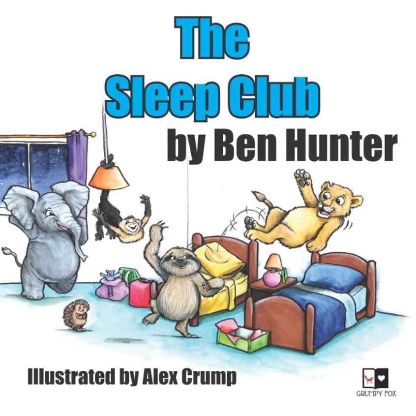 illustration of Book cover for a story I was commissioned to create the images for.This book features most of those excuses that children cannot sleep without, and then the solution to them resulting in the cubs going