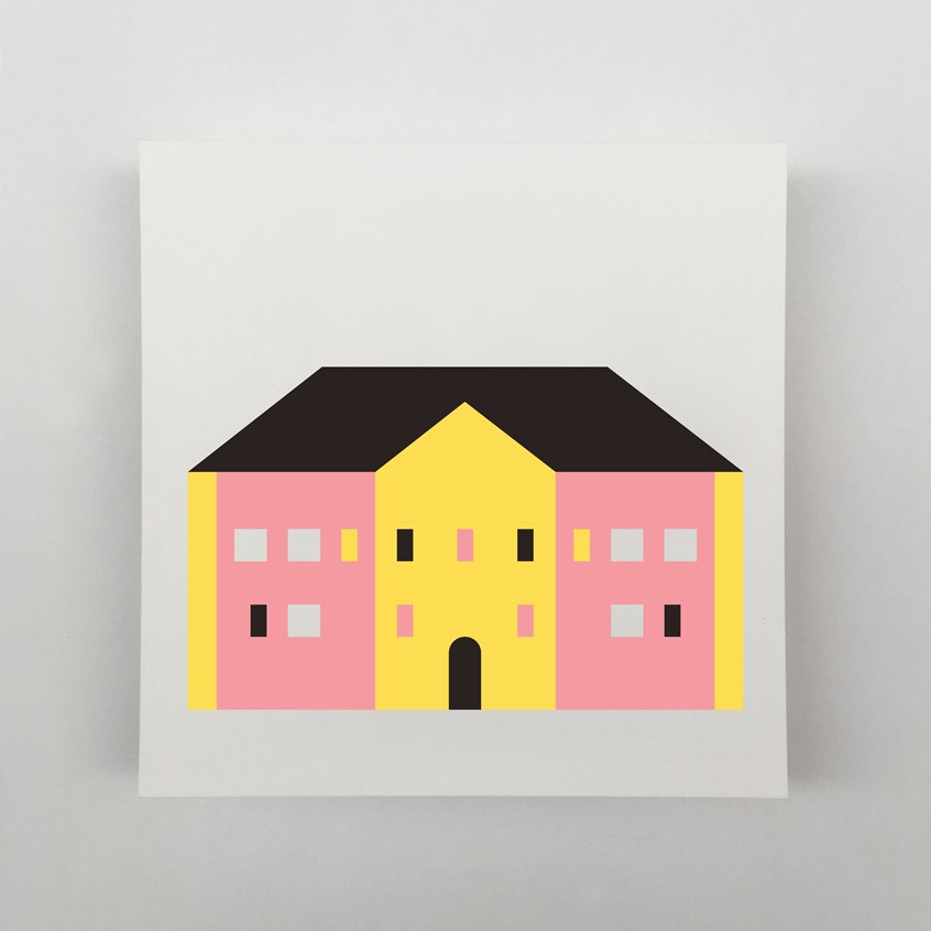 illustration of The Tiny House Project. For Dutch Design Week 100 tiny houses were made by Kars + Boom. Of every tiny house there is a hand painted wooden sculpture, an original painting and a giclée print available in 5 different colors.
Giclée print. Hahnemuhle PhotoRag of Bamboo. 15 x 15 cm.