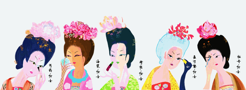 illustration of The creative source is the famous painting of the Tang Dynasty