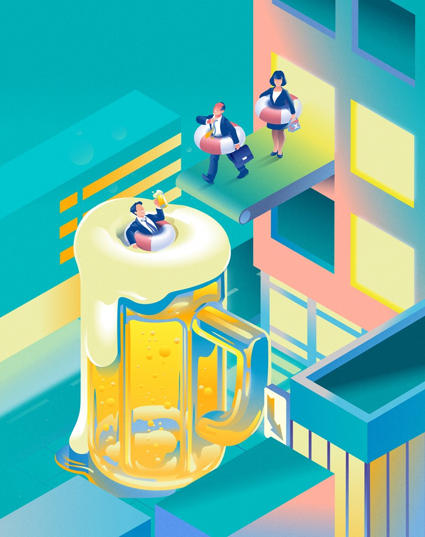 illustration of HATARAQUIZ — 100 Questions About Work in Japan
This project tackles the complex realities of modern work culture in Japan through a question-driven format. Commissioned by Wieden+Kennedy Tokyo for Persol Career Ltd., HATARAQUIZ invited the public to reflect on their own work experiences by answering 100 provocative questions — from the practical to the existential.
Shortlisted for the World Illustration Awards 2025,