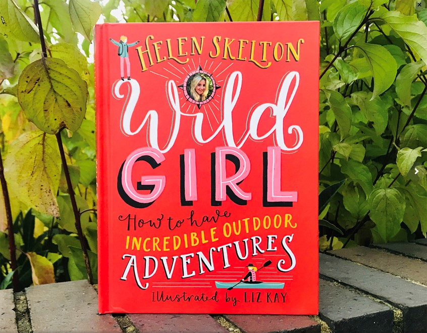 illustration of Calling Wild Girls everywhere! Adventure book and guide for adventurous kids featuring hiking, biking, skiing, kayaking, antarctic exploration, marathon running and more! Published by Walker Books UK.