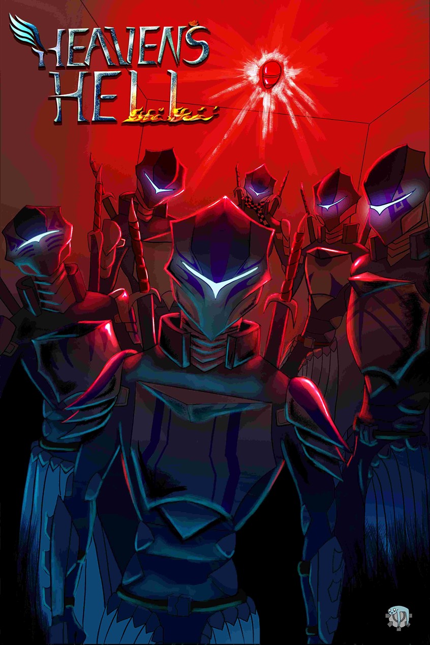 illustration of A comic book page that was so good it needed to be a poster. It is a scene where James Warheart and his team are dropping out of a plane to go on their mission.